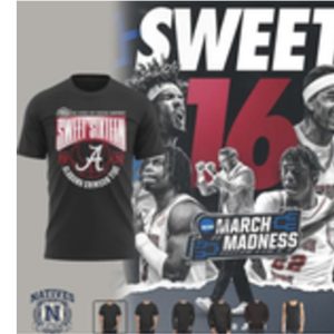 Alabama Crimson Tide March Madness Sweet Sixteen T Shirt