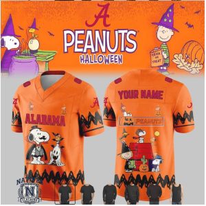 Alabama Crimson Tide Peanuts Halloween Snoopy Football Jersey