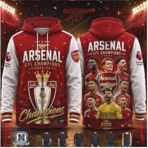Arsenal Champions Premier League Football Jersey Hoodie
