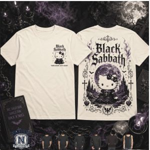 Black Sabbath Hello Kitty Gothic Moon T Shirt