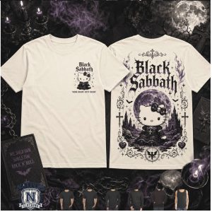 Black Sabbath Hello Kitty Gothic Moon T Shirt