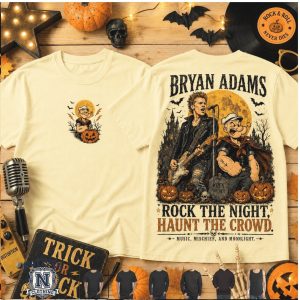 Bryan Adams Popeye Rock The Night Haunt Crowd T Shirt