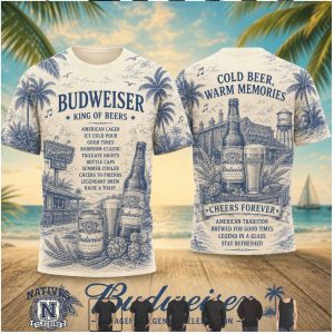 Budweiser King Of Beers American Lager T Shirt