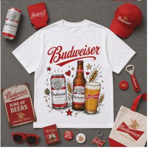 Budweiser King Of Beers I Am A Budweiseraholic Heart T Shirt Budweiser King Of Beers I Am A Budweiseraholic Heart T Shirt