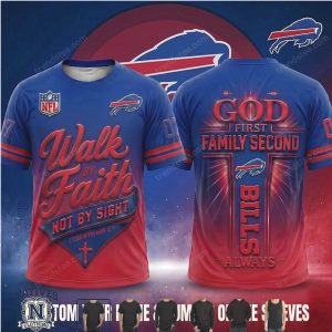 Buffalo Bills Cross God First Family Second T Shirt