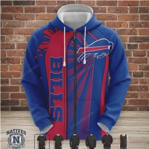 Buffalo Football Sunburst Logo Fan Hoodie