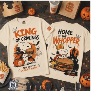 Burger King Snoopy Halloween Vampire T Shirt