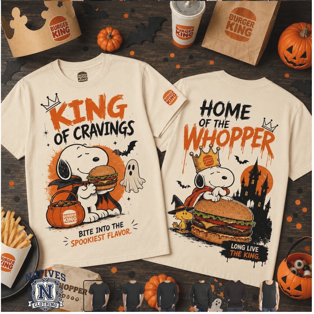 Burger King Snoopy Halloween Vampire T Shirt Burger King Snoopy Halloween Vampire T Shirt