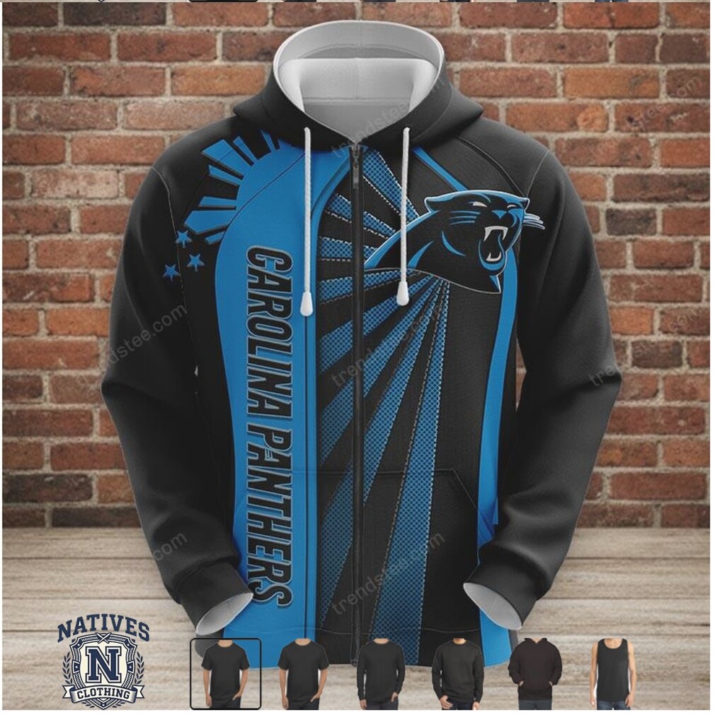Carolina Panthers Football Sunburst Graphic Hoodie Carolina Panthers Football Sunburst Graphic Hoodie