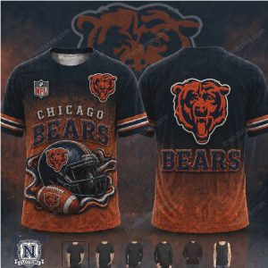 Chicago Bears Football Helmet Mascot Hoodie