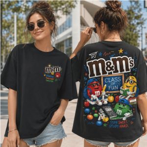 Chocolate Candy Characters Class Of Fun Back To School T Shirt