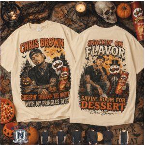 Chris Brown Snackin On Flavor Halloween Pringles T Shirt
