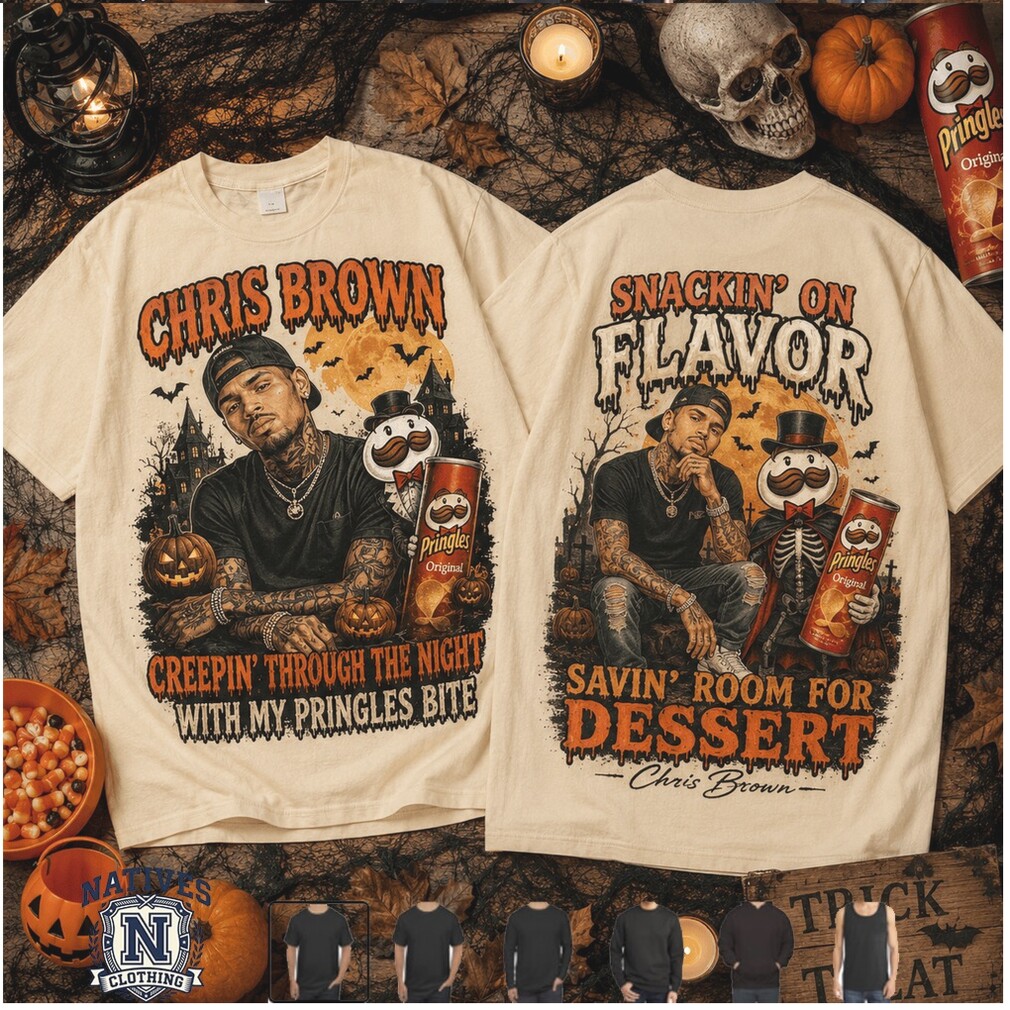 Chris Brown Snackin On Flavor Halloween Pringles T Shirt Chris Brown Snackin On Flavor Halloween Pringles T Shirt