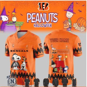 Cincinnati Bengals Peanuts Snoopy Halloween Jersey