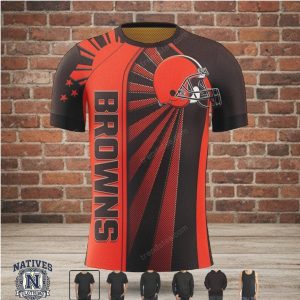 Cleveland Browns Football Sunburst Graphic Hoodie