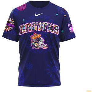 Cleveland Browns Sugar Skull Hispanic Heritage Month Shirt
