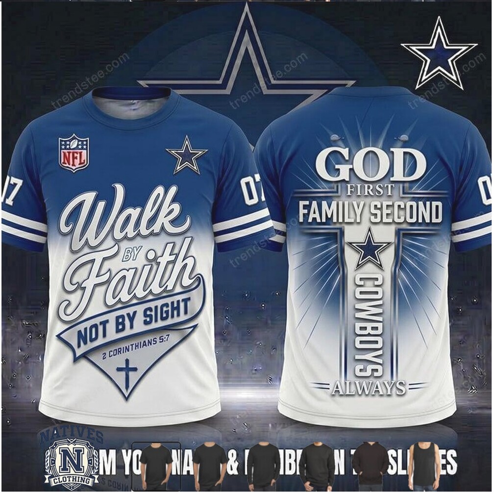 Dallas Cowboys Football Cross Walk By Faith T Shirt Dallas Cowboys Football Cross Walk By Faith T Shirt