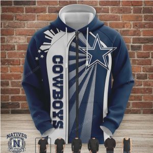 Dallas Football Sunburst Star Fan Sweater