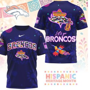 Denver Broncos Logo Sombrero Hispanic Heritage Month Shirt