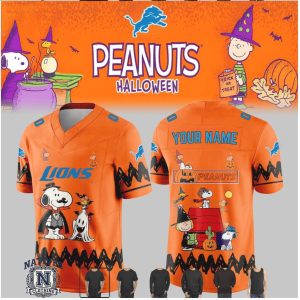 Detroit Football Snoopy Peanuts Halloween Jersey T Shirt