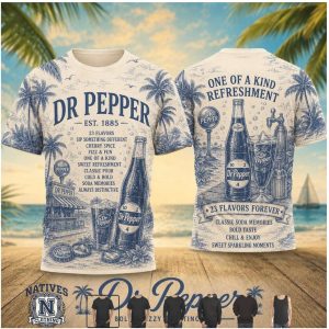 Dr Pepper Classic Soda Refreshment Beach T Shirt