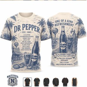 Dr Pepper Classic Soda Refreshment Beach T Shirt