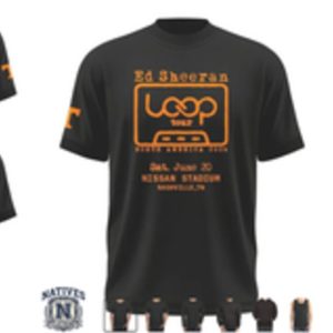 Ed Sheeran Loop Tour Tennessee Nashville T Shirt