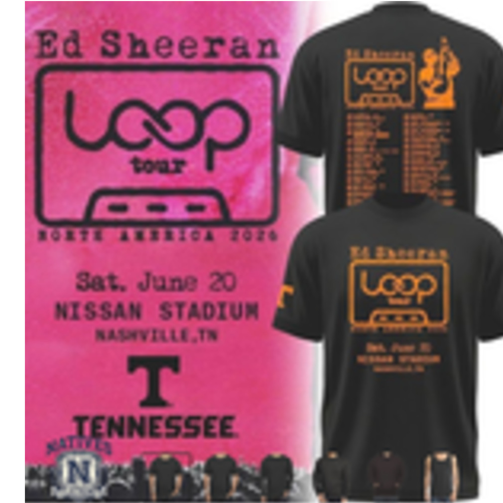 Ed Sheeran Loop Tour Tennessee Nashville T Shirt Ed Sheeran Loop Tour Tennessee Nashville T Shirt