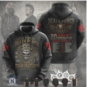 Five Finger Death Punch 20 Years Domination Skull Hoodie