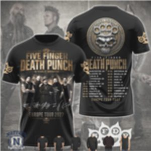 Five Finger Death Punch 20 Years Of Domination Tour T Shirt
