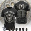 Five Finger Death Punch Brass Knuckles Skull Tour T Shirt Five Finger Death Punch Brass Knuckles Skull Tour T Shirt