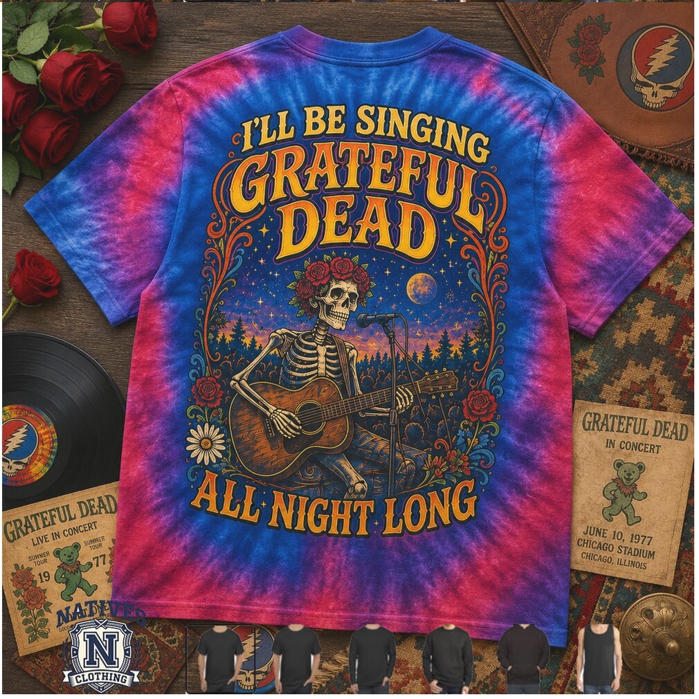 Grateful Dead Skeleton Guitar Tie Dye T Shirt Grateful Dead Skeleton Guitar Tie Dye T Shirt