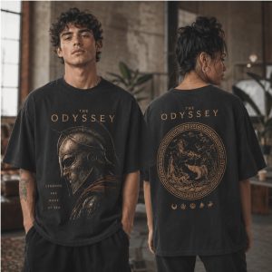 Greek Mythology Spartan Helmet Ship The Odyssey Legends Vintage T Shirt