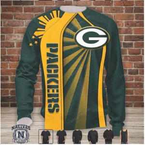 Green Bay Football Sunburst Logo Fan Jersey