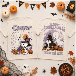 Halloween Casper And Snoopy Spooktacular Time Of The Year T Shirt