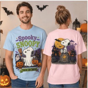 Halloween Spooky Snoopy Woodstock Tombstone Trick Or Treat T Shirt