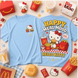 Hello Kitty Happy Meal Mood Fast Food Graphic T Shirt