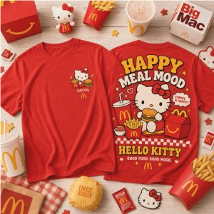 Hello Kitty Happy Meal Mood Fast Food Graphic T Shirt