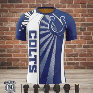 Indianapolis Colts Football Sunburst Graphic Hoodie