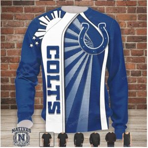 Indianapolis Colts Football Sunburst Graphic Hoodie