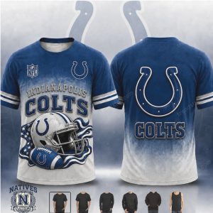 Indianapolis Colts Helmet Football Fan Apparel T Shirt