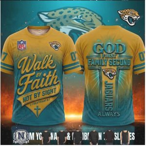 Jacksonville Jaguars Football Cross Walk By Faith T Shirt