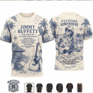 Jimmy Buffett Island Escapism Coastal Legend T Shirt