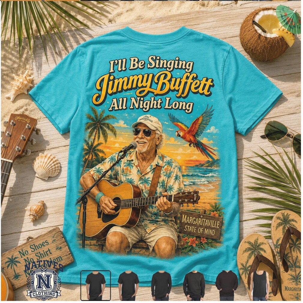Jimmy Buffett Tropical Parrot Margaritaville Beach T Shirt Jimmy Buffett Tropical Parrot Margaritaville Beach T Shirt