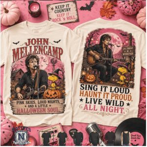 John Mellencamp Pink Skies Loud Nights Halloween Soul T Shirt