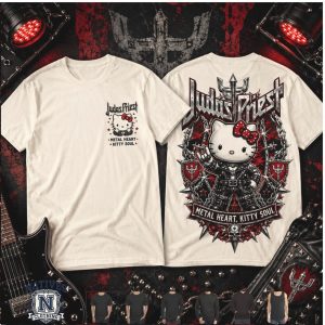 Judas Priest Heavy Metal Rock Band Hello Kitty T Shirt