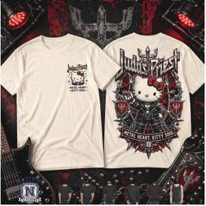 Judas Priest Heavy Metal Rock Band Hello Kitty T Shirt
