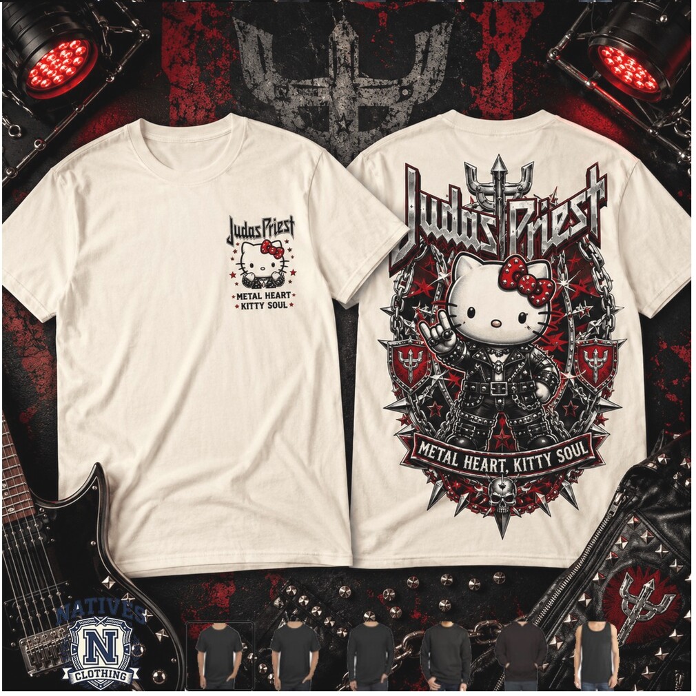 Judas Priest Heavy Metal Rock Band Hello Kitty T Shirt Judas Priest Heavy Metal Rock Band Hello Kitty T Shirt