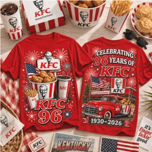 KFC Chicken Vintage Truck Celebrating 96 Years Retro T Shirt
