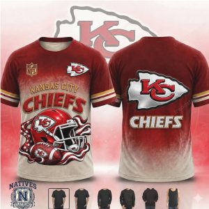 Kansas City Chiefs Helmet Football Fan Apparel T Shirt